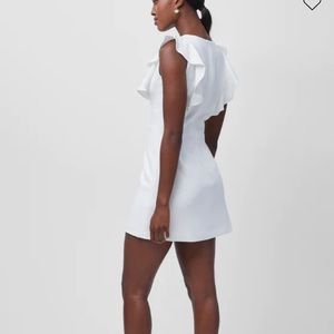 Whisper Ruffle C Neck Dress